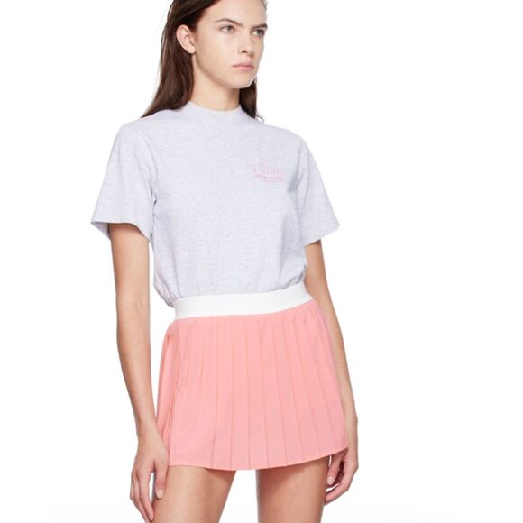 Sporty & Rich Pink Abigail Pleated Tennis Skirt Size M NEW - Picture 1 of 6